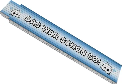 Produktbild von Meterstab aus Holz mit lustigem Spruch und Motiv - Das war schon so!