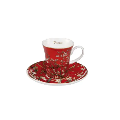 Produktbild von Goebel Vincent van Gogh - Mandelbaum rot Espressotasse