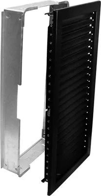 Produktbild von Kaltluftgitter Hochkant Schwarz 230 x 450 mm für Zuluft und Abluft