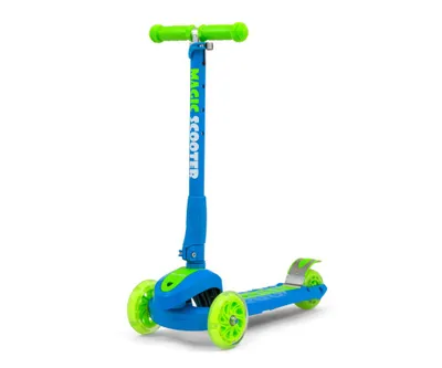 Zdjęcie produktu dla Milly Mally hulajnoga składana dla dzieci koła Led Scooter Magic trójkołowa