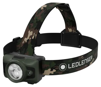 Produktbild von Ledlenser Stirnlampe HF6R RGB Camo, 900lm, 180m Leuchtweite, 60h Laufzeit, IP67, Polymer USB-C 2400mAh