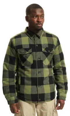 Produktbild von Brandit Herren Lumberjacket Jacke, schwarz-Oliv, 4XL