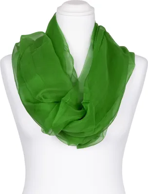 Produktbild von Seidenschal Halstuch Schal Chiffon Minzgrün dunkelgrün Seide 180x55cm