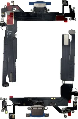 Image de Pour Apple iPhone 16 connecteur de charge Dock Connector réparation pièce de rechange bleu