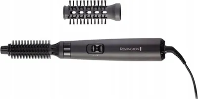 Obrázek produktu pro Horkovzdušný kartáč Remington [včetně 2 nástavců: 19mm a 25mm kulatý kartáč] Blow Dry&Style (vysouší a upravuje tvar a plnost vlasů, ideální pro krátké vlasy) 2 nastavení tepla a foukání, Airstyler AS7100, černá barva