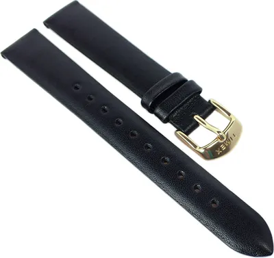 Produktbild von Timex Ersatzband┃Uhrenarmband 16mm Leder schwarz glatt | TW2R36400