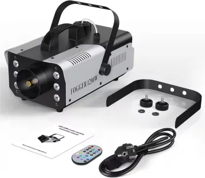 Produktbild von Rauchmaschine mit Beleuchtung – LED-Beleuchtung – 6 Farben – 1200W – Nebelmaschine – Hochzeit – Halloween – Party