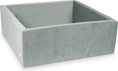 Image de Piscine à balles 110x110x40 gris velours - Sans balles / Sans balles
