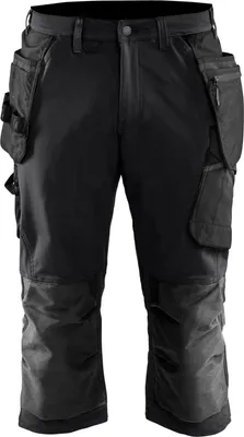 Produktbild von Blakläder Handwerker Piratenhose 4-Wege-Stretch 1521, Farbe:Schwarz/Dunkelgrau, Größe:C54