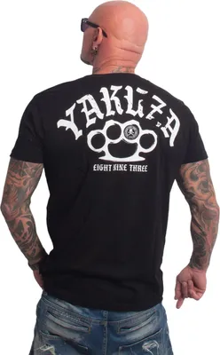 Produktbild von Yakuza Herren Crusher Regular Basic T-Shirt, Schwarz, 3XL