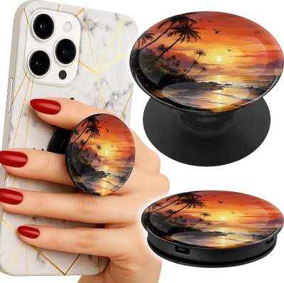 Immagine prodotto di Supporto telefono Popsocket per dito / stand - PLAŻA WAKACJE TROPIKALNA WYSPA