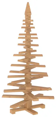 Obrázok produktu pre vidaXL Drevený vianočný stromček KOTKA, 150 cm, masívne borovicové drevo