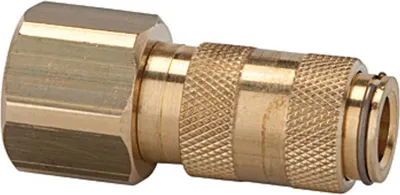 Produktbild von Riegler Schnellverschlusskupplung NW 2,7, Messing blank, G 1/8 IG