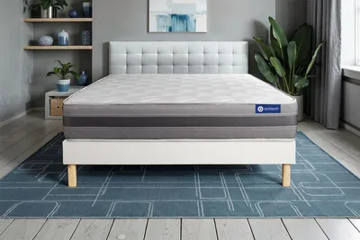 Obrázek produktu pro Matrace Actiflex relax 90x200 cm + rám postele s lamelovým roštem, stupeň tuhosti 3, jádro z taštičkových pružin a paměťové pěny, výška: 24 cm