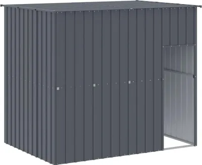 Obrázok produktu pre vidaXL Domček pre psa so strechou antracit 214x153x181 cm pozinkovaná oceľ