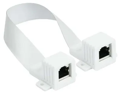 Productafbeelding van Good Connections 8055-F18QW Good Connections RJ45 Fensterdurchführung weiß 25cm