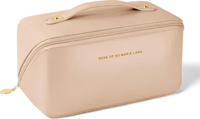 Produktbild von Aucuu Reise Kosmetiktasche: Kunstleder Tragbar Make-up Tasche, Große Kapazität, Wasserdicht & Portable
