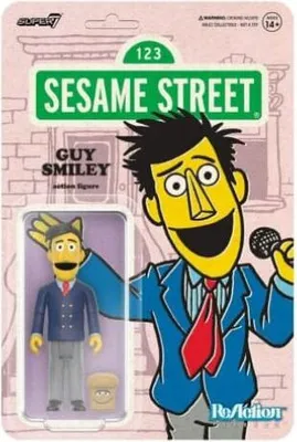 Produktbild von Sesamstraße ReAction Actionfigur Wave 02 Guy Smiley (With Bread) 10 cm