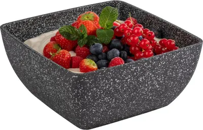 Produktbild von APS 30503 Schale FROSTFIRE, Aluminium, Antihaftbeschichtung, 19 x 19 cm, Höhe 9 cm, 1,5 Liter, schwarz-silber