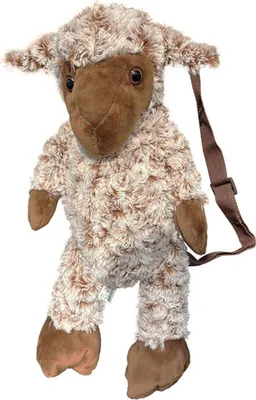 Image de Sac à dos en peluche mouton