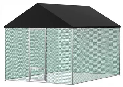 Produktbild von Metallenes Hühnerhaus - Vollständige UV- und Wasserbeständige Überdachung - Robust und Dachtierfest - XXL-Größe