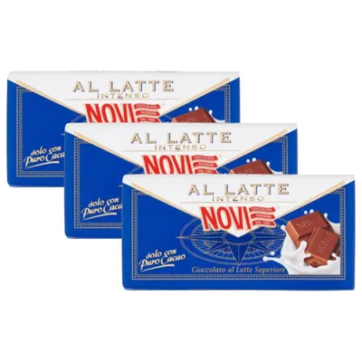 Produktbild von Novi Intenso Glutenfreie Milchschokolade 3 x 100 g