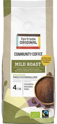Produktbild von Fairtrade Original Mild Snelfiltermaling Kaffee 250g – milder, nachhaltiger Filterkaffee