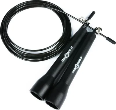 Produktbild von 3m Springseil Sprungseil Seilspringen Speed Rope Fitness Seil Schwarz