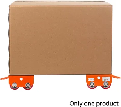 Produktbild von Maschinen Transportroller - Schwerlast Möbelroller - 2500 kg Tragkraft - Gussstahl - PolyurethanRollen - Gelb