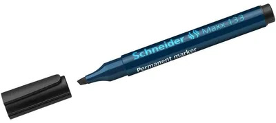 Zdjęcie produktu dla Schneider 113301 Marker permanentny Maxx 133 - końcówka klinowa, 1-4 mm, do wielokrotnego napełniania, czarny