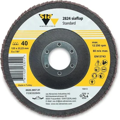 Image de SiaAbrasives | Disque abrasif SiaFlap pour l'acier