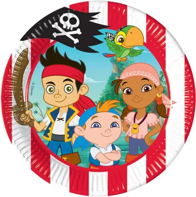 Produktbild von Jake und die Nimmerland Piraten | 8 Teller 20 cm