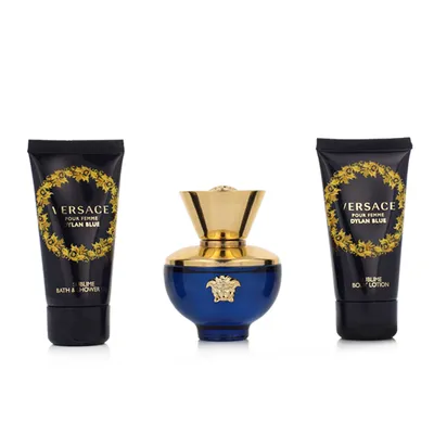Obrázok produktu pre Versace Pour Femme Dylan Blue Set parfumovaná voda, 50 ml + sprchový gél, 50 ml + telové mlieko, 50 ml