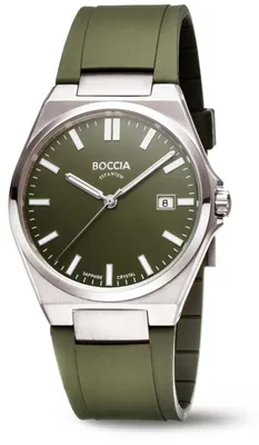 Image de Boccia 3667-02 Montre homme titane vert
