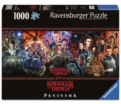 Obrázok produktu pre Ravensburger - Panorama Puzzle Stranger Things 1000 elementów - Oficjalny Produkt
