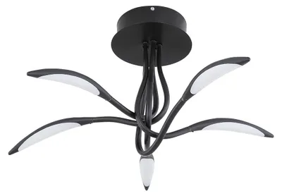 Produktbild von LED Deckenleuchte, geschwungen, schwarz, D 68 cm
