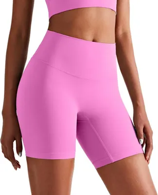 Produktbild von Nahtlose Damen-Sportshorts mit hoher Taille, elastisch