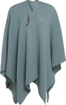 Produktbild von Knit Factory Jazz Poncho Cape - Stone Green - One Size