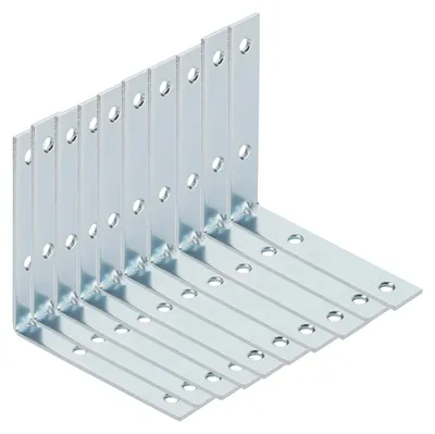 Produktbild von SOTECH Winkelverbinder L-Winkel gerade 80 x 80 x 15 mm – verzinkt (10 Stück)