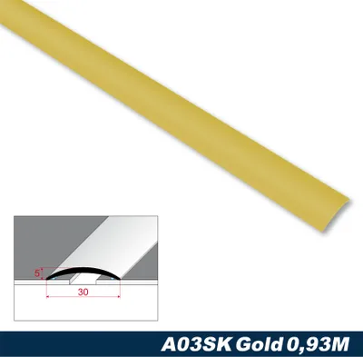 Produktbild von Effector Übergangsprofile aus eloxiertem Aluminium - Übergangsschiene Bodenleiste - (0,93 Meter gold) Abschlussprofile Universalprofil Schiene
