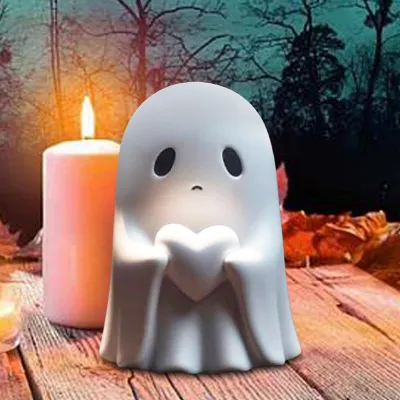 Immagine prodotto di Statua del fantasma, figura spaventosa del fantasma di Halloween, decorazione del fantasma di Halloween Ornamenti da tavolo Halloween Deco Outdoor