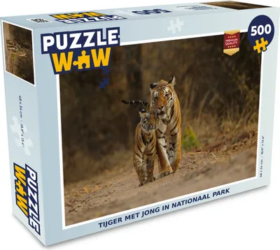 Obrázek produktu pro MuchoWow MuchoWow® Puzzle 500 ks Tygr - Mládě - Písek