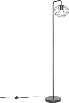 Produktbild von Design Stehlampe Schwarz 23 cm Margarita