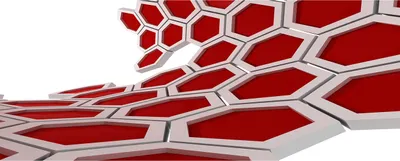Produktbild von Tulup® Glas-Bild Wandbild aus Glas - 125x50 - Wandkunst - Wandbild hinter gehärtetem Sicherheitsglas - Dekorative Wand für Küche & Wohnzimmer  - Kunst: modern & klassisch - 3D-Abstraktion - Rot