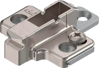 Immagine prodotto di BLUM CLIP piastra di montaggio a croce, zinco, viti di sistema distanza 6 mm
