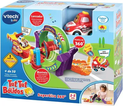 Zdjęcie produktu dla VTech- TTB Supertwist 360º Track Cars zapętlone samochody wyścigowe (3480-534922), różne kolory/modele VTECH