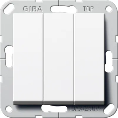 Produktbild von GIRA 283203 - 2P - Weiß - 250 V - BS EN 60669-1 - 250 V - 10 A