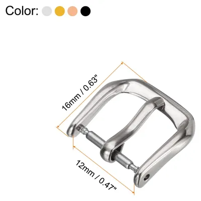 Produktbild von 4 Stš¹ck Set Uhrenschnalle 12mm Uhrenarmbandverschluss Ersatzschnalle Armbandschlie?e Edelstahl fš¹r Leder Silikon Nylon Canvas Uhrenarmb?nder Uhrbandverl?ngerung Uhren Armband