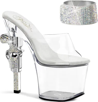 Produktbild von REVOLVER-712 Damen Sandale von Pleaser, Transparent EU 41, US 11