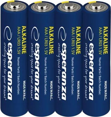 Zdjęcie produktu dla Baterie alkaliczne AAA 4 sztuki
